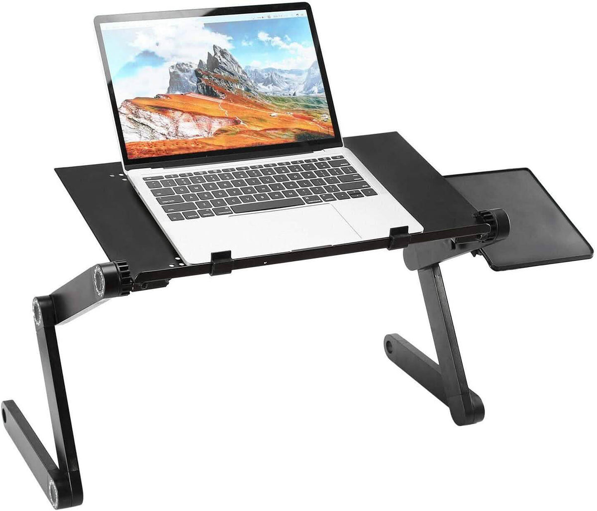 Foldable Laptop Table Bed Notebook Desk with Mouse Board Computer Accessories - Tophatter Daily Deals