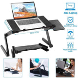 Foldable Laptop Table Bed Notebook Desk with Mouse Board Computer Accessories - Tophatter Daily Deals
