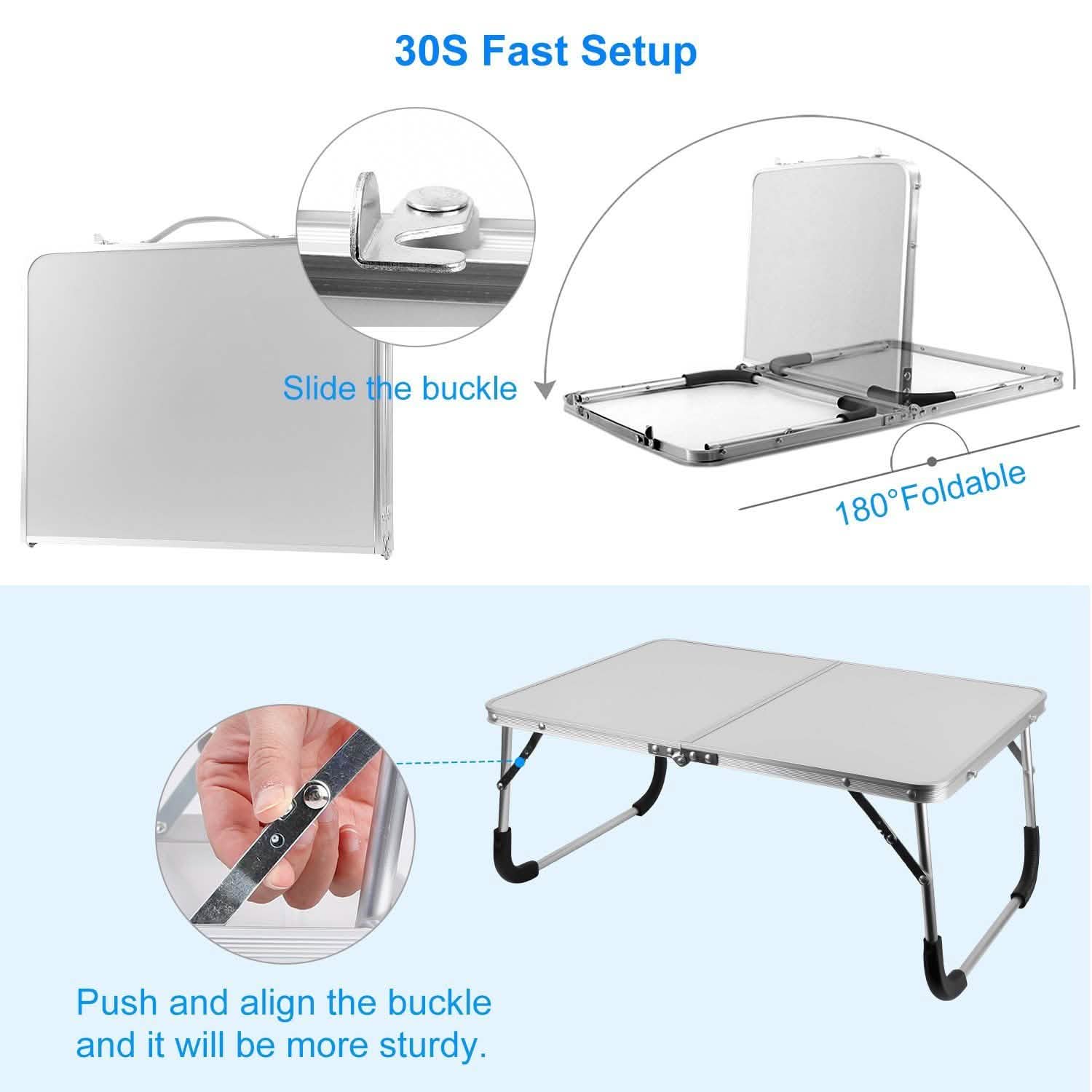 Foldable Laptop Table Computer Accessories - Tophatter Daily Deals