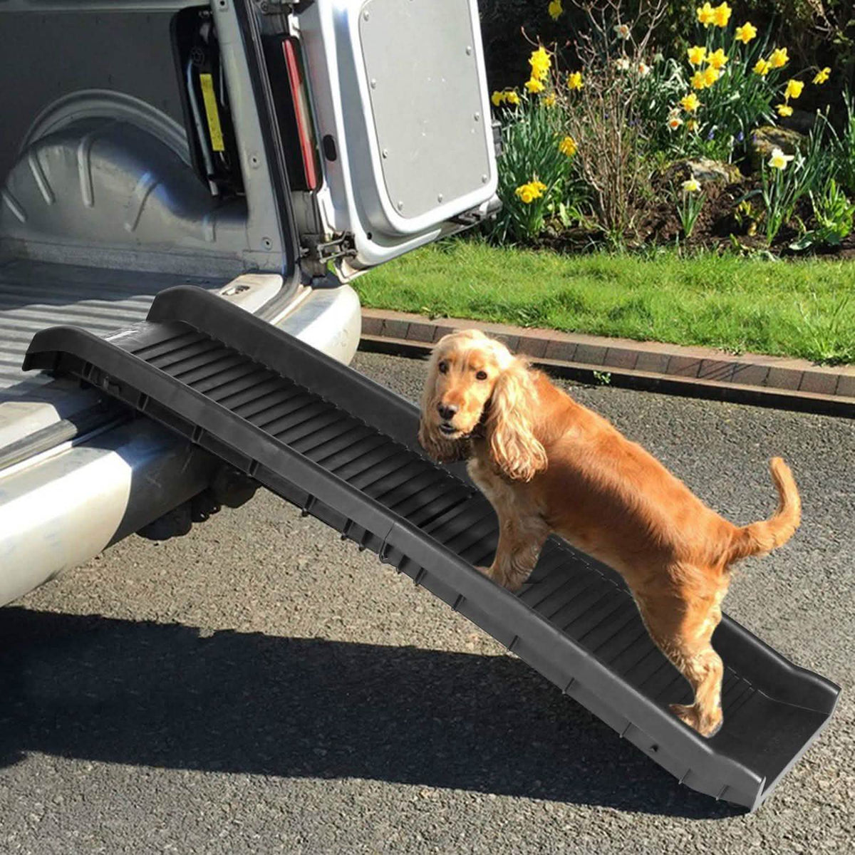 Foldable Pet Ramp Non Slip Ladder Pet Supplies - Tophatter Daily Deals