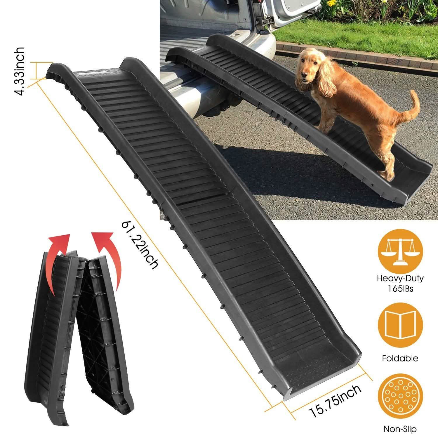 Foldable Pet Ramp Non Slip Ladder Pet Supplies - Tophatter Daily Deals