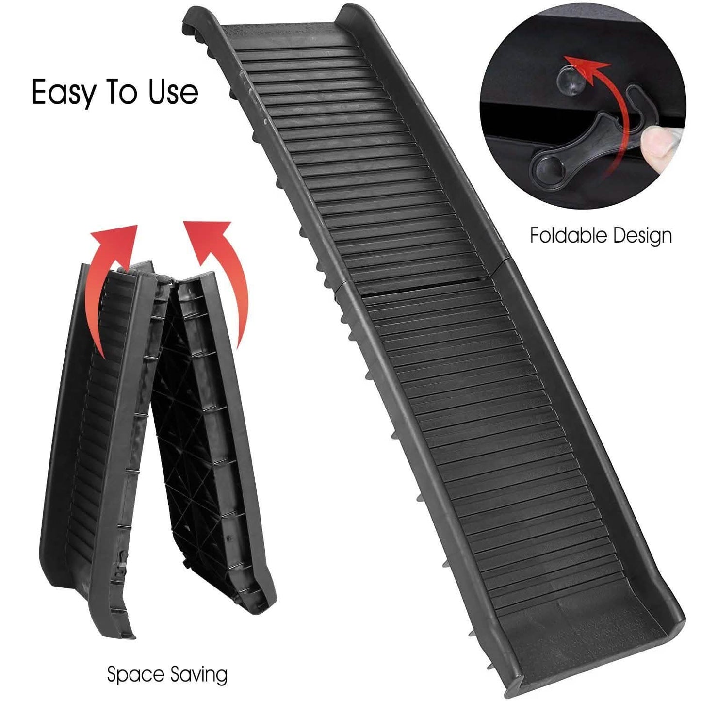 Foldable Pet Ramp Non Slip Ladder Pet Supplies - Tophatter Daily Deals