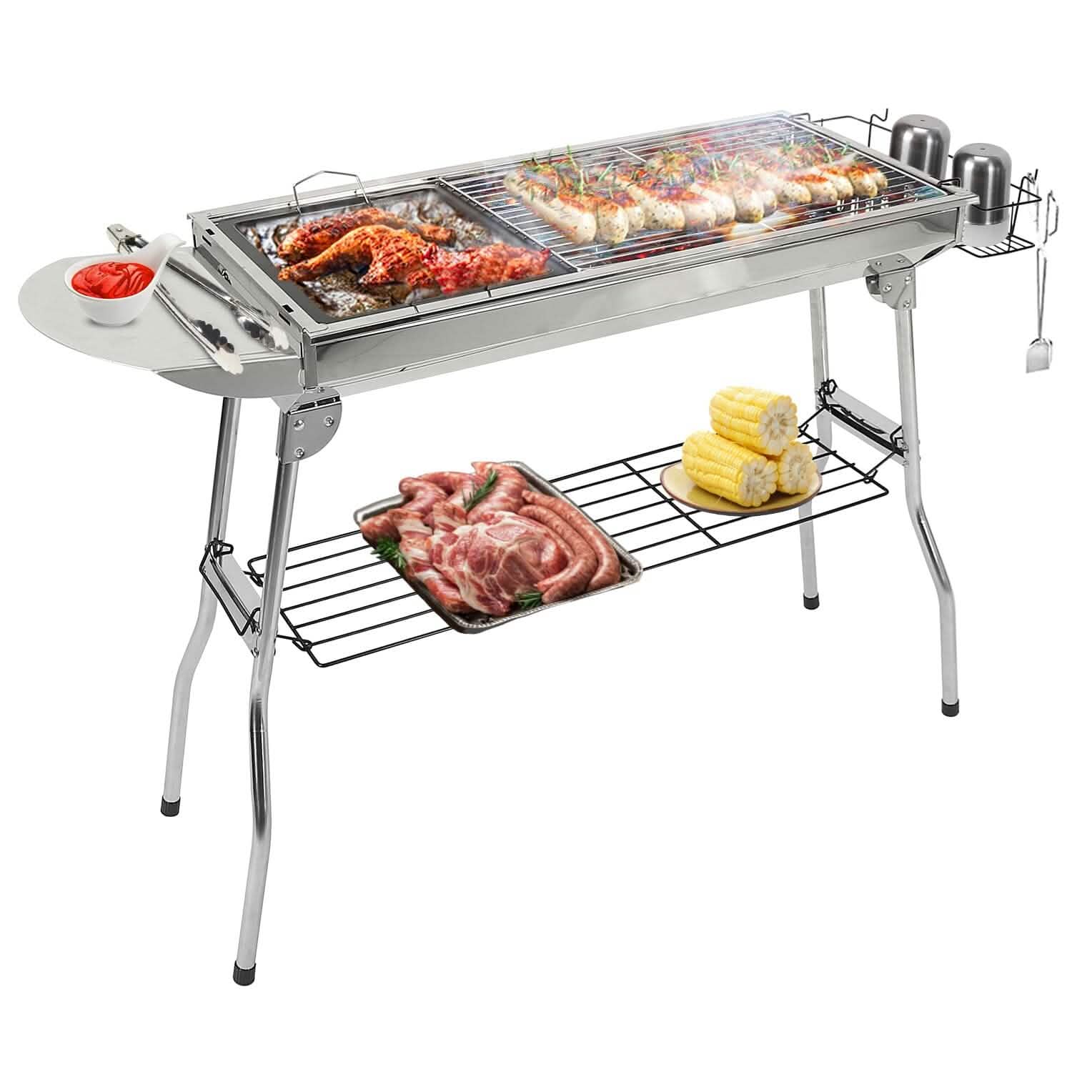 Foldable Portable Barbecue Grill Outdoor Recreation - Tophatter Daily Deals