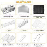 Foldable Portable Barbecue Grill Outdoor Recreation - Tophatter Daily Deals