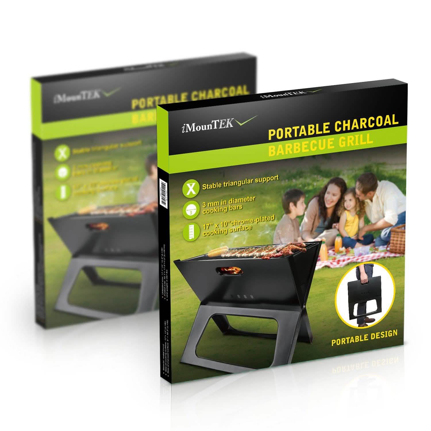 Foldable Portable BBQ Barbecue Grill Garden & Patio - Tophatter Daily Deals