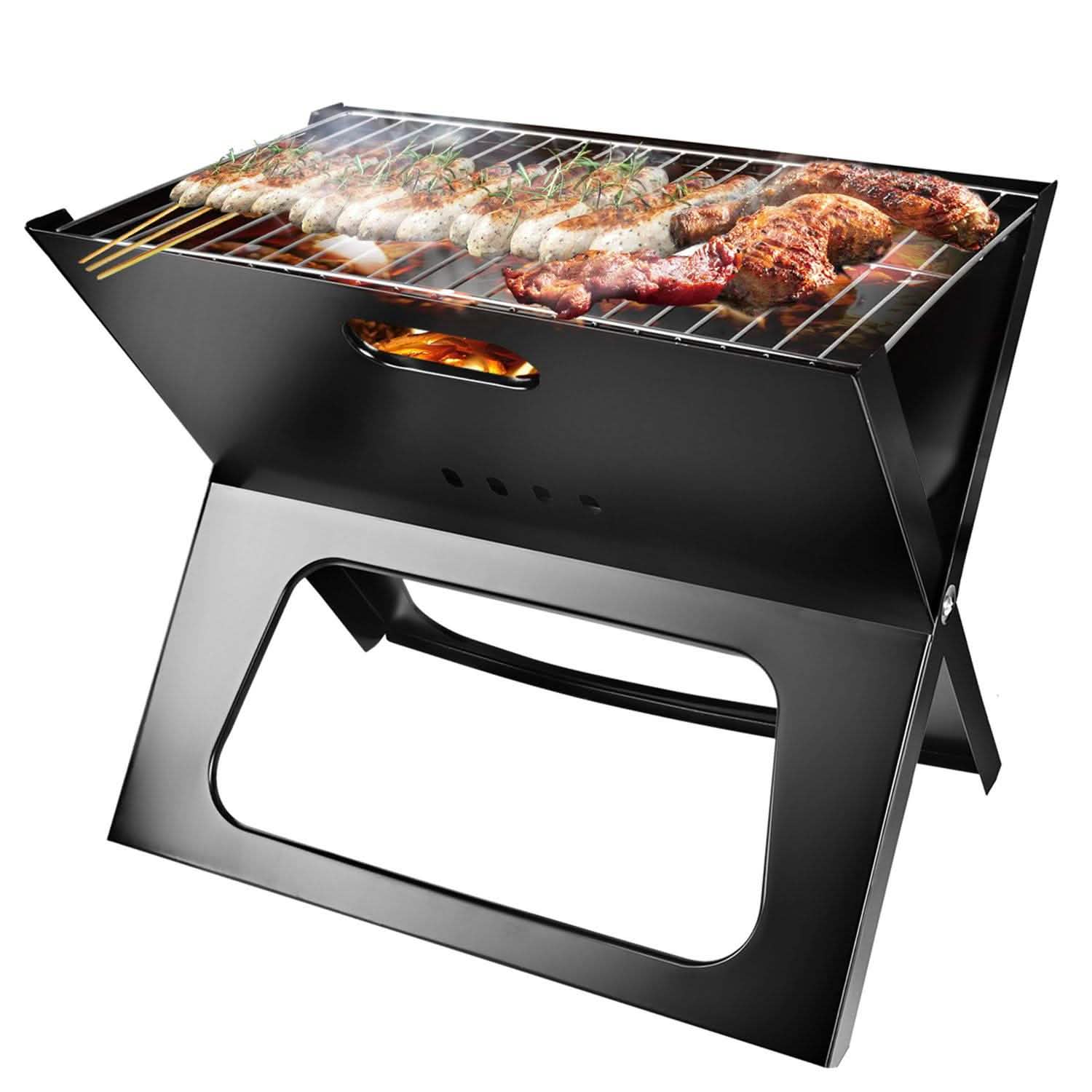 Foldable Portable BBQ Barbecue Grill Garden & Patio - Tophatter Daily Deals