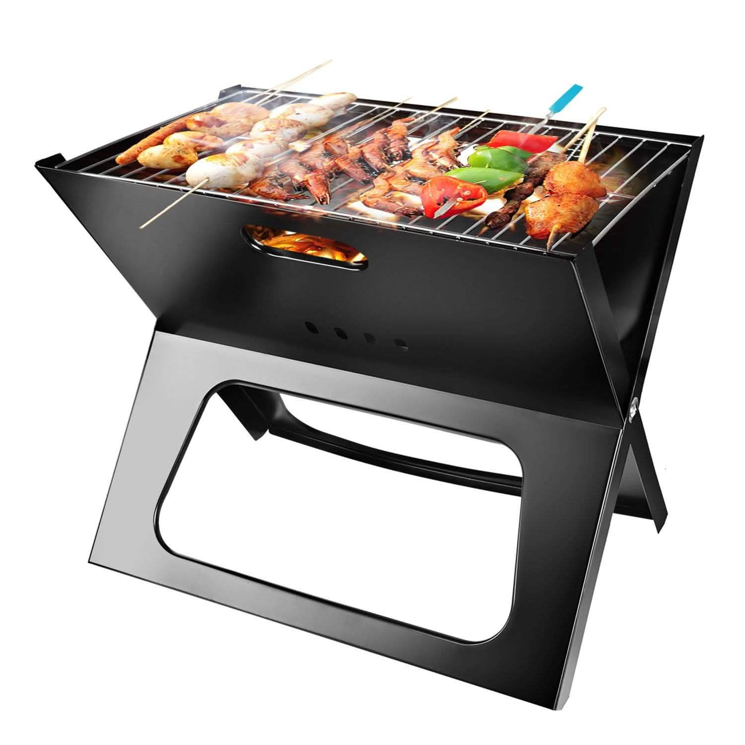 Foldable Portable BBQ Barbecue Grill Garden & Patio - Tophatter Daily Deals