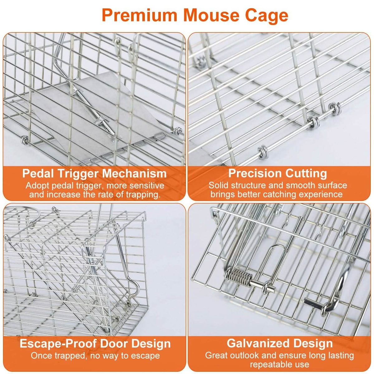 Foldable Rat Trap Cage Humane Live Rodent Trap Cage Pest Control - Tophatter Daily Deals