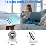 Foldable Rechargeable LED Desk Fan Wall Mounted with Magnetic Remote Household Appliances - Tophatter Daily Deals