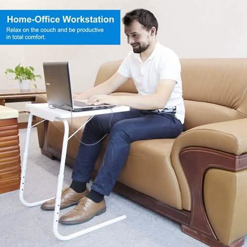 Foldable Tray Table Portable Sofa Computer Accessories - Tophatter Daily Deals