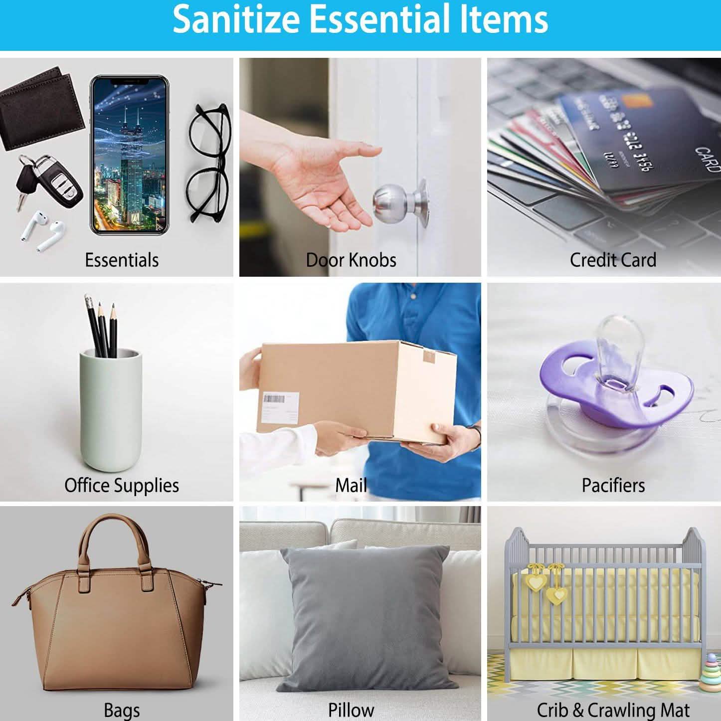 Foldable UV Sanitizer Light Sterilizer Wand Face Masks & PPE - Tophatter Daily Deals