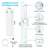 Foldable UV Sanitizer Light Sterilizer Wand Face Masks & PPE - Tophatter Daily Deals
