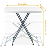Folding Height Adjustable Snack Table Furniture & Decor - Tophatter Daily Deals