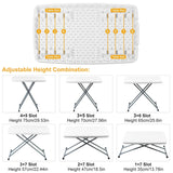 Folding Height Adjustable Snack Table Furniture & Decor - Tophatter Daily Deals