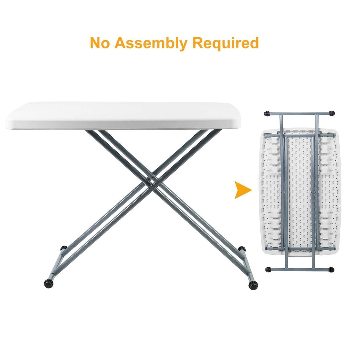 Folding Height Adjustable Snack Table Furniture & Decor - Tophatter Daily Deals