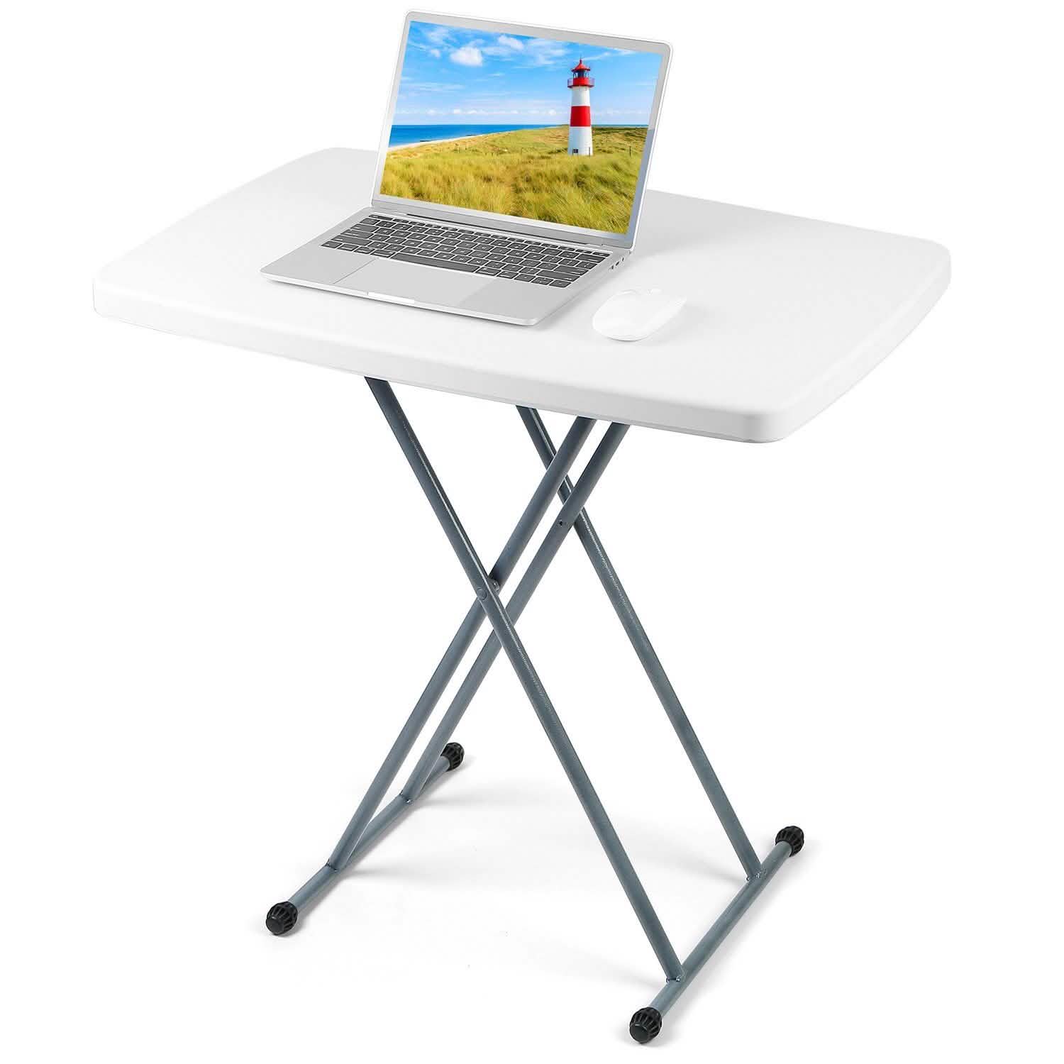 Folding Height Adjustable Snack Table Furniture & Decor - Tophatter Daily Deals