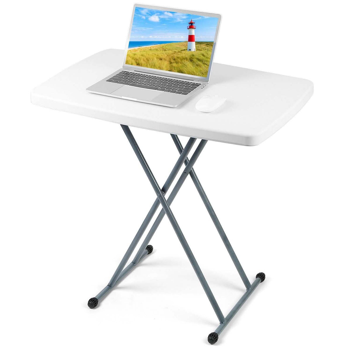 Folding Height Adjustable Snack Table Furniture & Decor - Tophatter Daily Deals