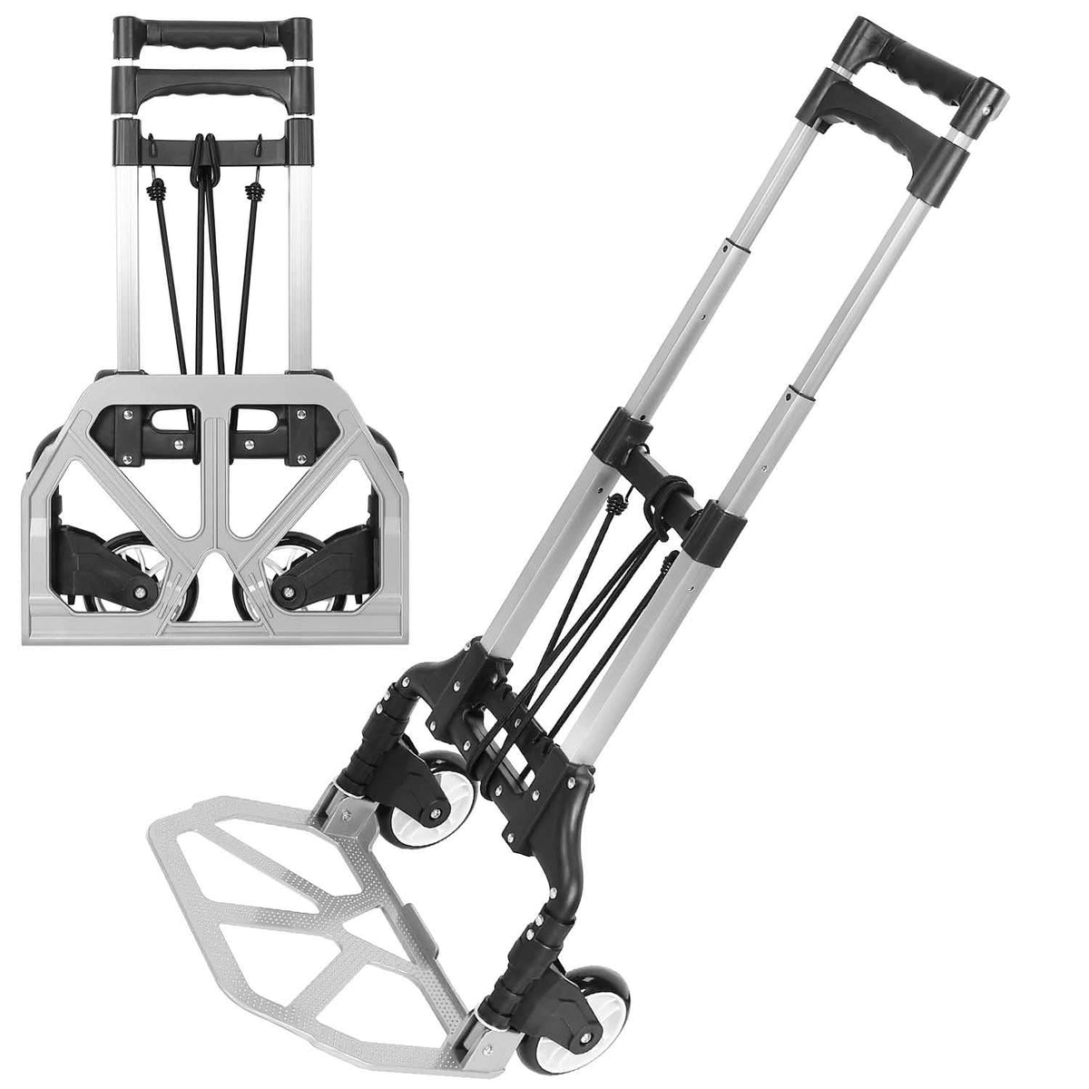 Folding Luggage Cart With Elastic Rope Everything Else - Tophatter Daily Deals