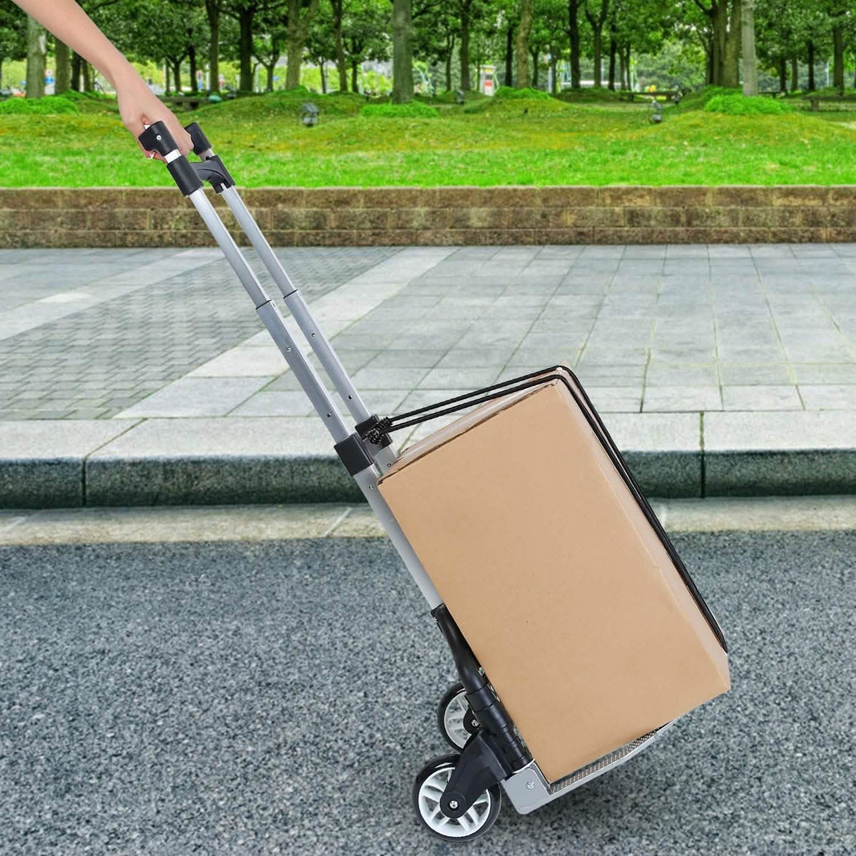 Folding Luggage Cart With Elastic Rope Everything Else - Tophatter Daily Deals