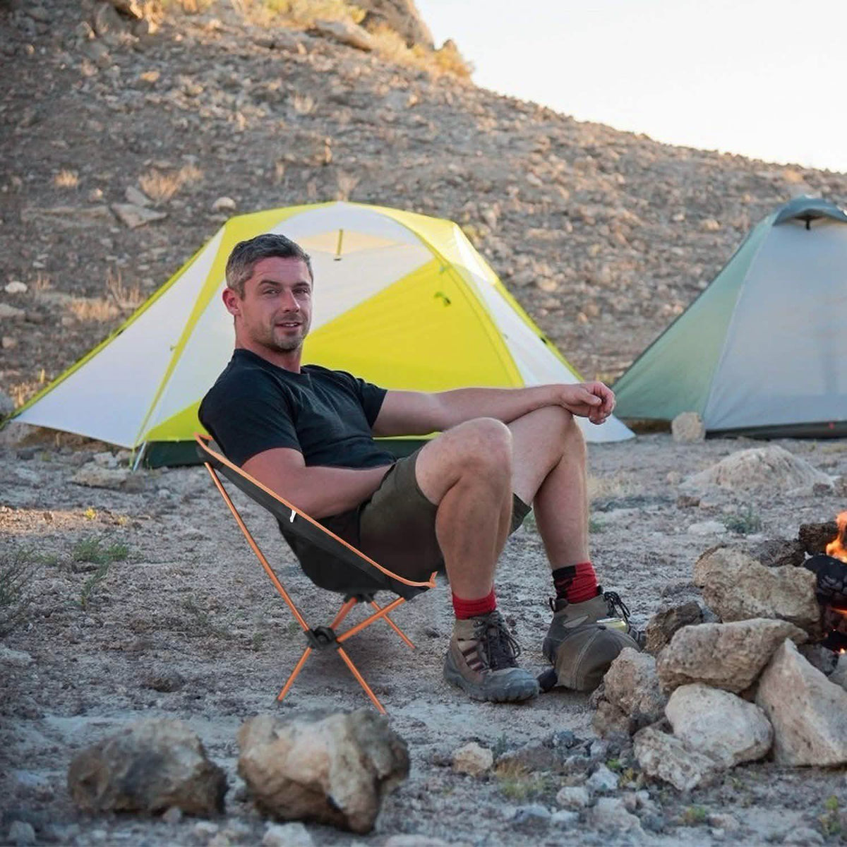 Folding Outdoor Camping Chair Outdoor Recreation - Tophatter Daily Deals
