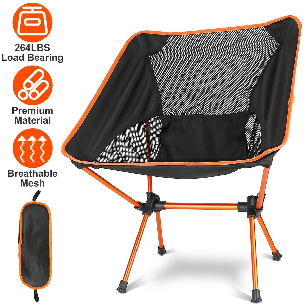 Folding Outdoor Camping Chair Outdoor Recreation - Tophatter Daily Deals