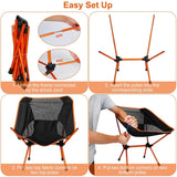 Folding Outdoor Camping Chair Outdoor Recreation - Tophatter Daily Deals