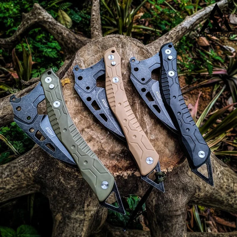 Folding outdoor self-defense fire-extinguishing tactical logging axe-GS44 Pocket Knives - Tophatter Daily Deals