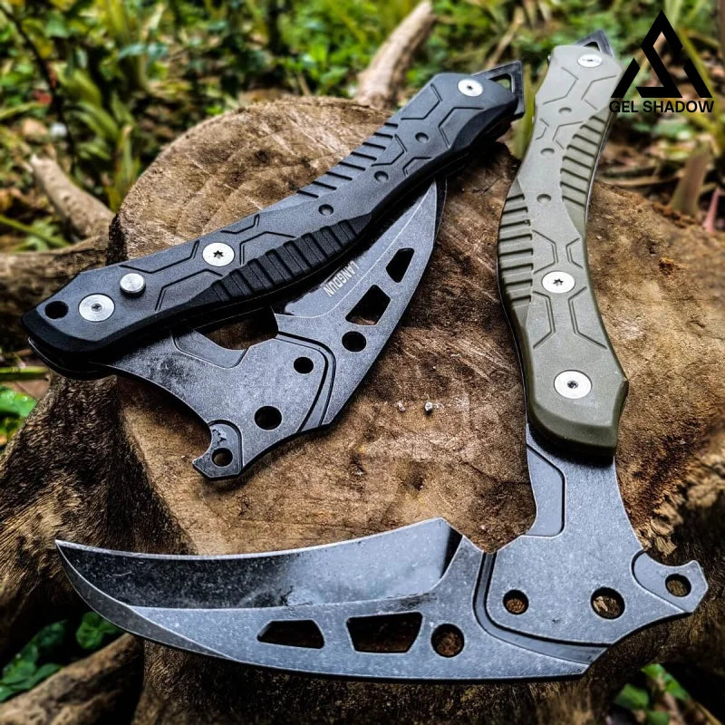 Folding outdoor self-defense fire-extinguishing tactical logging axe-GS44 Pocket Knives - Tophatter Daily Deals