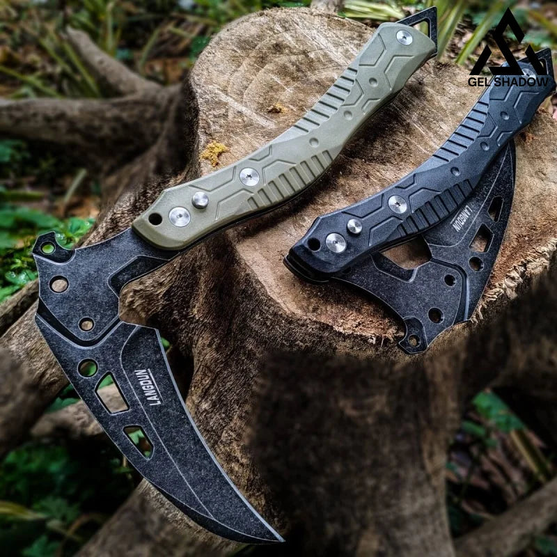 Folding outdoor self-defense fire-extinguishing tactical logging axe-GS44 Pocket Knives - Tophatter Daily Deals
