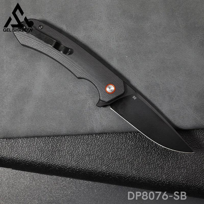Folding Pocket Knife with D2 Steel, G10 Handle & Ball Bearing Flipper-GS17 Pocket Knives - Tophatter Daily Deals