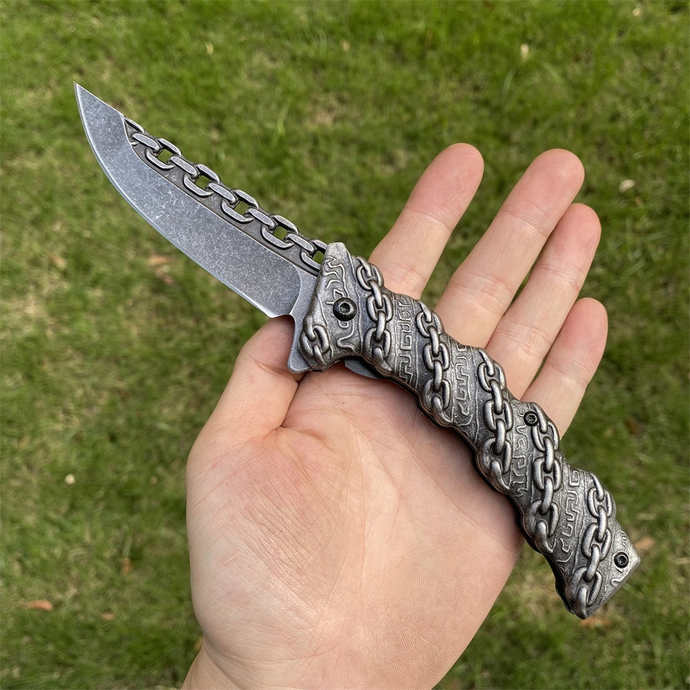 Ultimate 3D Relief Sculpture Folding Knife Collection Chain - Tophatter Daily Deals