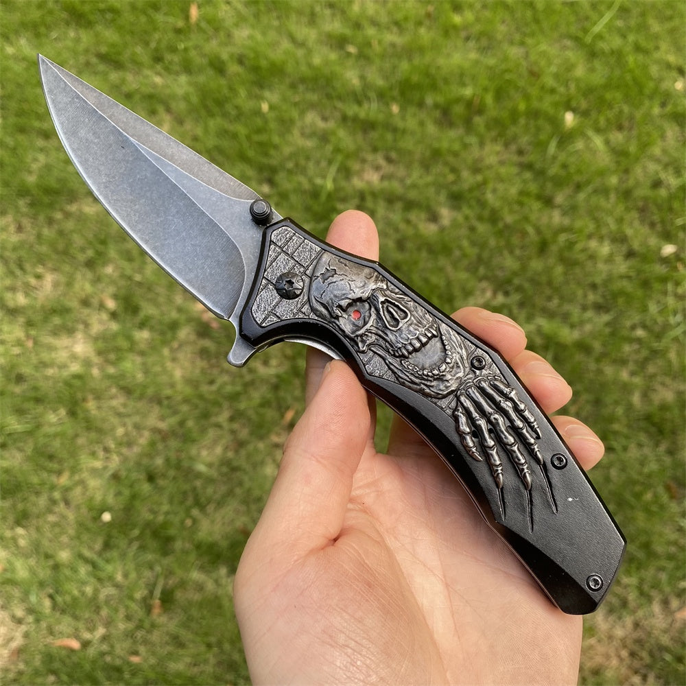 Ultimate 3D Relief Sculpture Folding Knife Collection Freddy - Tophatter Daily Deals