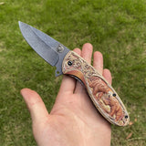 Ultimate 3D Relief Sculpture Folding Knife Collection Brown Bear Colorful - Tophatter Daily Deals