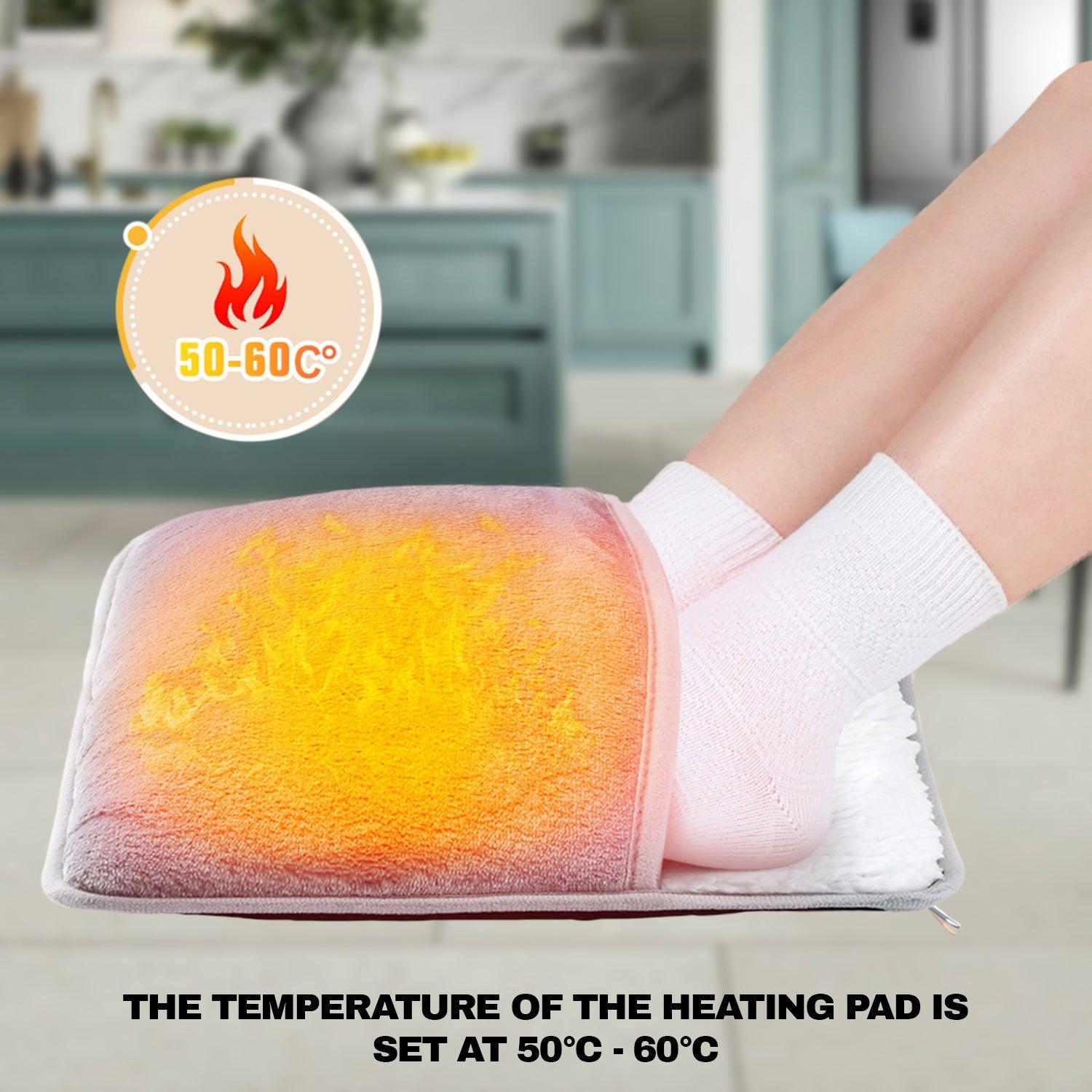 Heated Foot Warmer - Electric USB Winter Warm Mat Hand Heating Pad Cushion Apparel & Accessories - Tophatter Daily Deals
