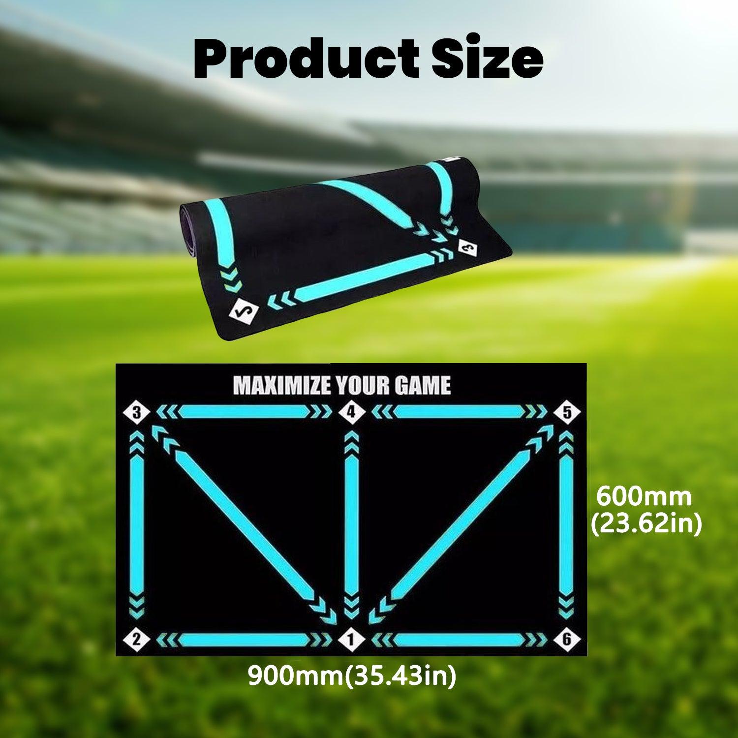 Football Training Mat - Pro Ball Mastery Mat Football Footstep Training Mat Non Slip Soccer Ball Control Sports & Outdoor - Tophatter Daily Deals