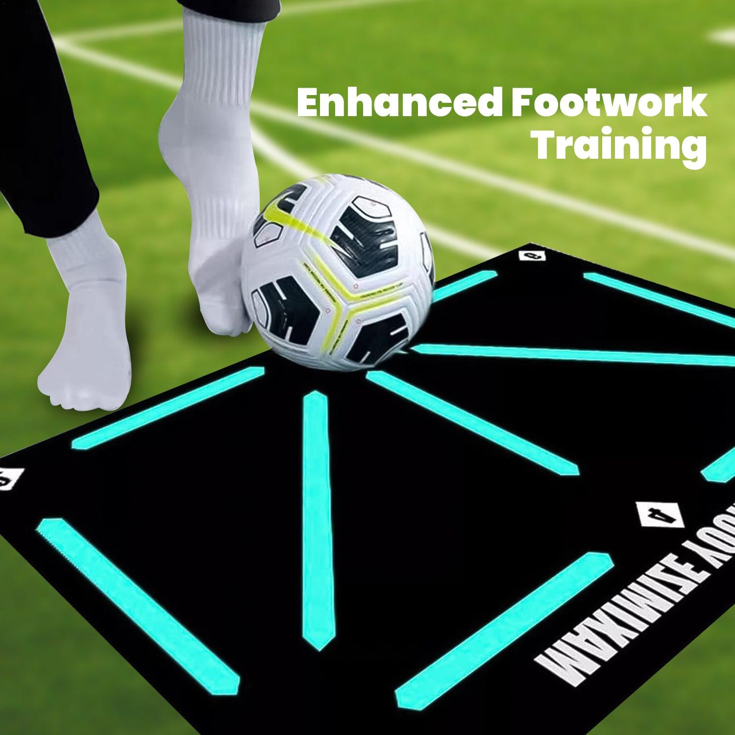 Football Training Mat - Pro Ball Mastery Mat Football Footstep Training Mat Non Slip Soccer Ball Control Sports & Outdoor - Tophatter Daily Deals