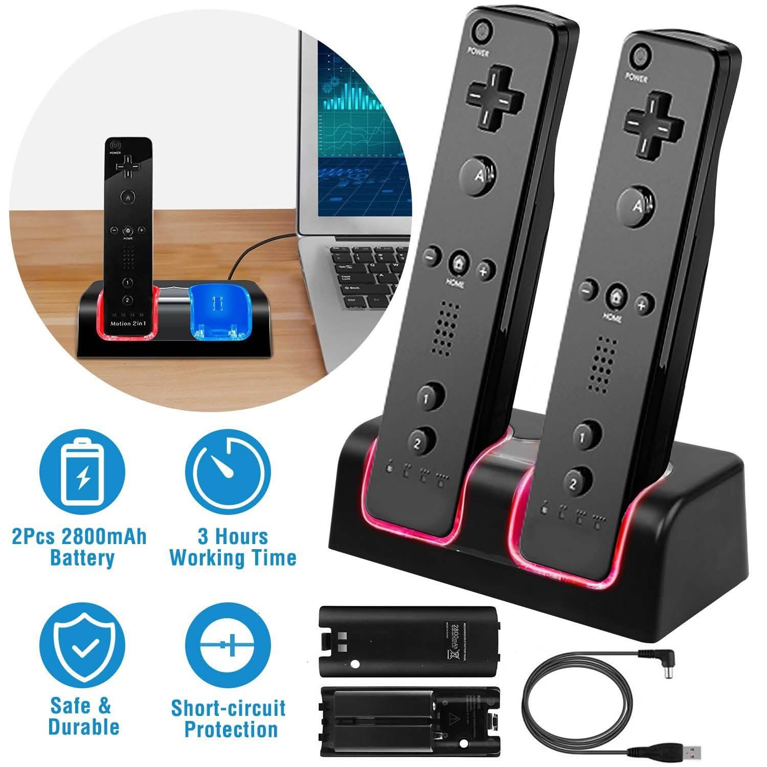 For Wii Remote Controller Charger Video Games & Consoles - Tophatter Daily Deals