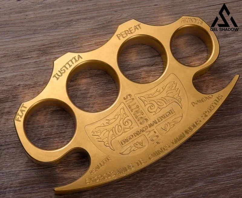 Four-finger alloy self-defense equipment like a tiger's claws-GS130 BRASSKNUCKLE - Tophatter Daily Deals