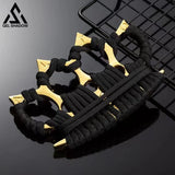 Four finger ALTO Thorn Brass Knuckles self defense-GS139 Gold Thickened Zine-alloy BRASSKNUCKLE - Tophatter Daily Deals