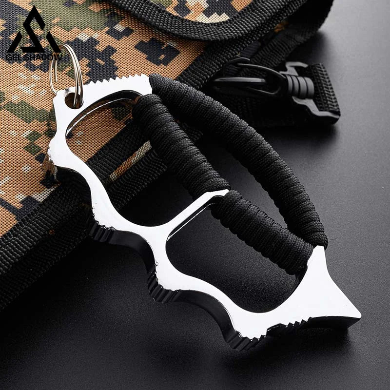 Four finger Brass Knuckles self defense-GS145 BRASSKNUCKLE - Tophatter Daily Deals