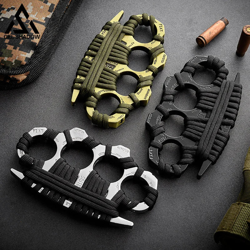 Four finger Brass Knuckles self defense-GS145 BRASSKNUCKLE - Tophatter Daily Deals