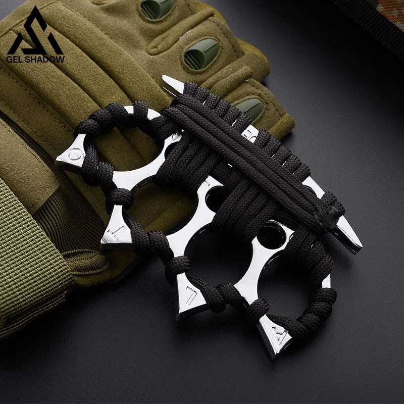 Four finger Brass Knuckles self defense-GS145 G BRASSKNUCKLE - Tophatter Daily Deals