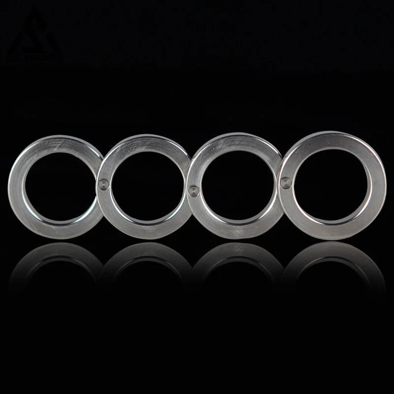 Four Finger Knuckle Duster Stainless Steel Foldable Defense-GS140 BRASSKNUCKLE - Tophatter Daily Deals