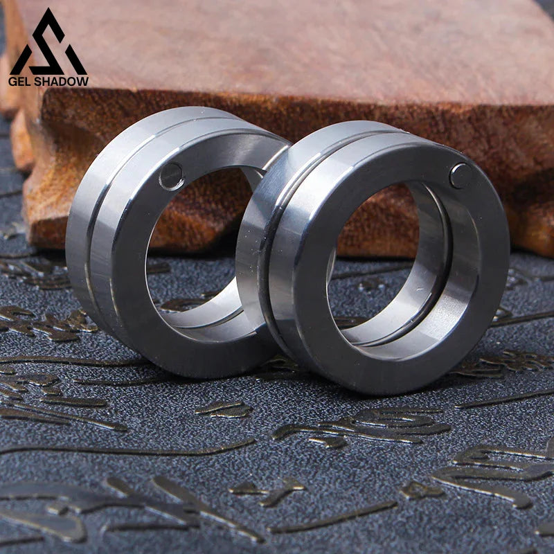 Four Finger Knuckle Duster Stainless Steel Foldable Defense-GS140 BRASSKNUCKLE - Tophatter Daily Deals
