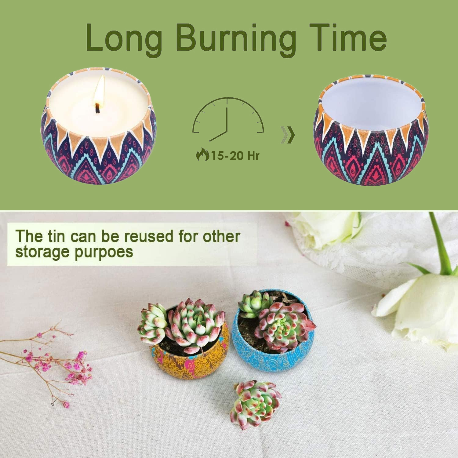 Scented Candles Jar - 12 Pcs Soy Wax Jar Aromatherapy Candles Household - Tophatter Daily Deals