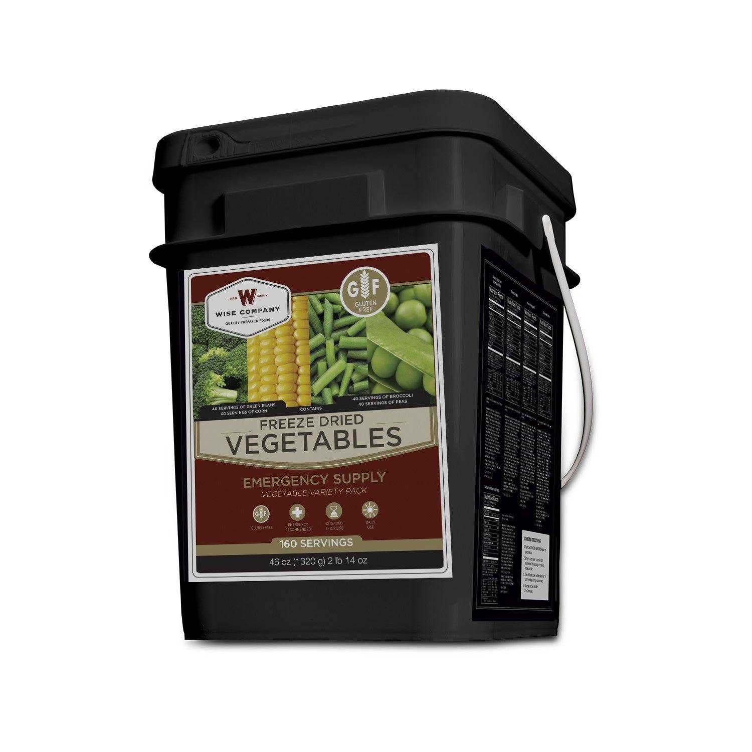 160 Servings Gluten Free Freeze Dried Vegetable Survival - Tophatter Daily Deals