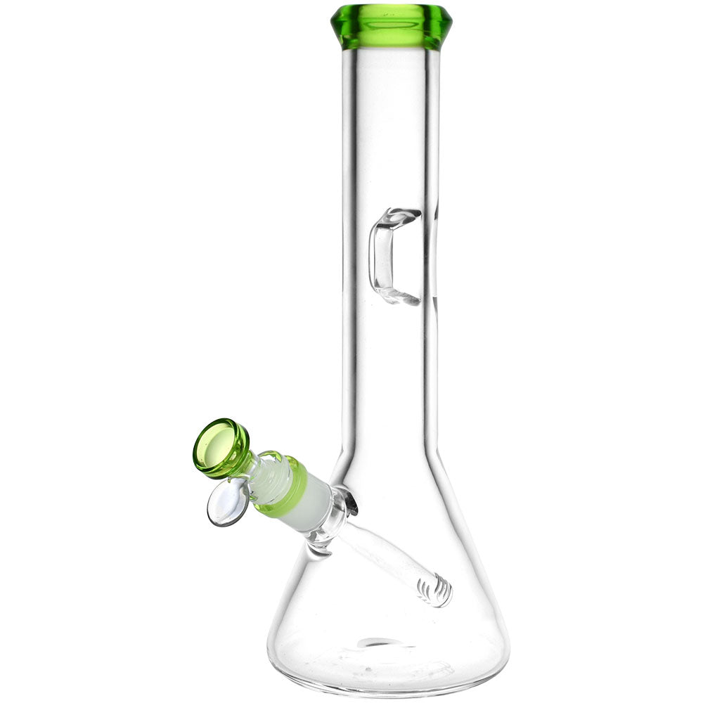 Fresh Press Beaker Bong Transparent Green Glass Bongs - Tophatter Daily Deals