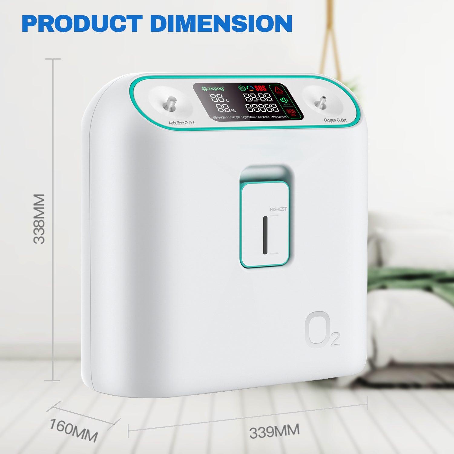 Home Air Purification - 2-9L/min Oxygen purifier Machine Atomization Function High Purity Flow Rate 93% Health Care - Tophatter Daily Deals