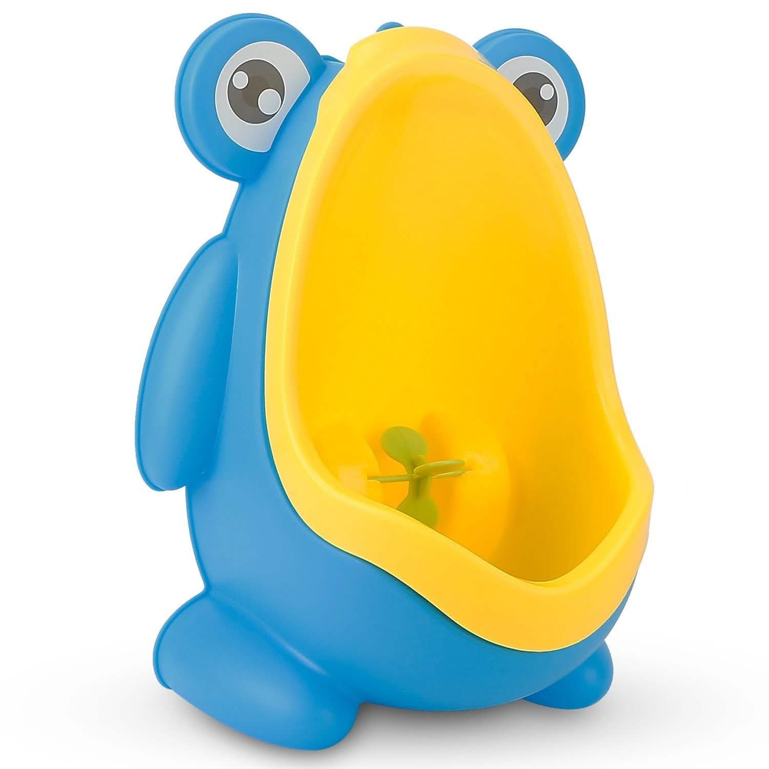 Frog Potty Training Urinal Bathroom with Funny Aiming Target Blue Baby Gear - Tophatter Daily Deals