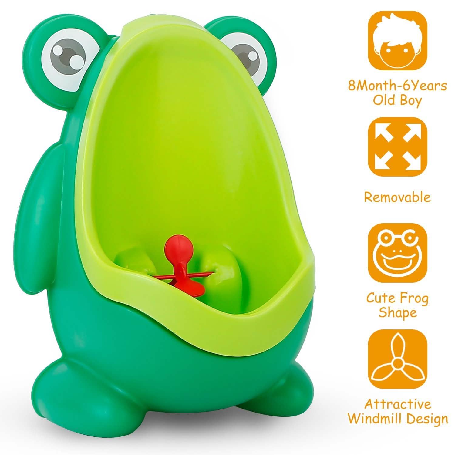 Frog Potty Training Urinal Bathroom with Funny Aiming Target Baby Gear - Tophatter Daily Deals